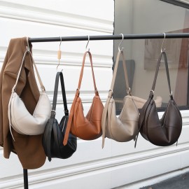 Women's Large Capacity Handbag - Elegant Full-Grain Crossbody Bag with Golden-Tone Hardware, Zipper Closure & Lining, Structured Round Top & Flat Base - Versatile Everyday Purse for Work, Travel, Formal Events (White/Red/Black) - Durable & Easy Maintenance, Wipeable Surface, Golden-Tone Hardware, Spacious Interior for Everyday Essentials, Casual to Formal Use, Bag for Women High Quality, Womens Shoulder Bag with Buckles, Luxurious Bag for Women,