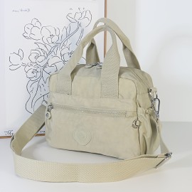 [Lightweight Messenger Bag] Lightweight Nylon Women's Messenger Bag | Durable, Adjustable Wide Shoulder Strap, Large Capacity, Multiple Pockets, Scratch-Resistant and Wear-Resistant Material