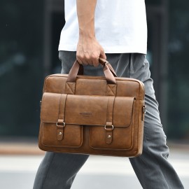 Men's Crossbody Bag - New Business Briefcase, Large Capacity Laptop Backpack with Premium Design, Minimalist Shoulder Tote for Men