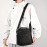 [Casual Crossbody Bag] Large Capacity Men's Casual Oxford Cloth Crossbody Bag | Adjustable Strap, Zippered Pockets, Durable Black Shoulder Bag for Everyday Use