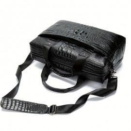 [Cowhide Leather | Briefcase] 14inch Cowhide Leather Men's Briefcase | Business HandBag Laptop Computer Bag Crossbody Bag | Men's Shoulder Bag Husband Gift