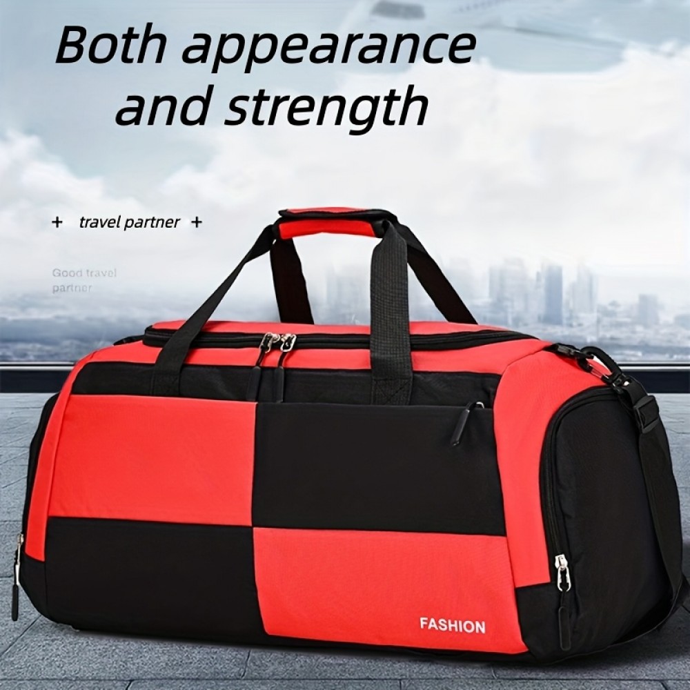 New NnBag Men's Handbag, Multi-Pocket Large Capacity Multifunctional Unisex Travel and Gym Bag - Fashionable Multi-Color, Multifunctional Storage Bag with Large Capacity, Adjustable Shoulder Strap and Separate Shoe Compartment - Durable