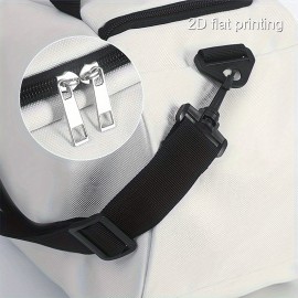 1pc Frog Design Large Capacity Travel Duffel Bag - Durable Polyester Sports & Yoga Tote with Shoulder Strap, Playful Green Frog Illustration, Perfect for Gym, Outdoor Adventures, and Daily Use