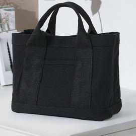 Large Capacity Tote Bag - Beige/ Tan/Black/ - Spacious Everyday Handbag with Sturdy Handles for Work, Travel, School, Shopping - Minimalist Professional & Casual Purse - Easy-Clean Design, Versatile Carryall, Simple Aesthetic, Durable Construction, Spacious Carryall, Office Workers, Women'S Bag, Tote Bag For Women, Travel Bag, Gym Bag, Travel Luggage Bag, Shopping Bag