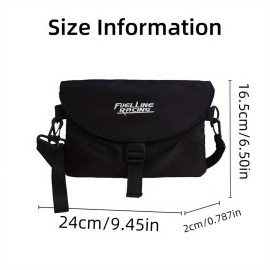 Father'S Day Gift Nylon Crossbody Bag with Tool Pattern, Multi-Functional Layered Design, Adjustable Strap, Machine Washable - Ideal for Daily Commute, Commuter Bag | Functional Design | Durable Strap, Crossbody Bag