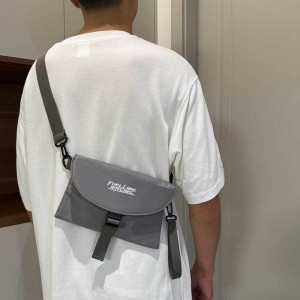 Father'S Day Gift Nylon Crossbody Bag with Tool Pattern, Multi-Functional Layered Design, Adjustable Strap, Machine Washable - Ideal for Daily Commute, Commuter Bag | Functional Design | Durable Strap, Crossbody Bag