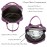 Women's Large Capacity Backpack - Stylish Purple Cosmic galaxy Backpack with Multiple Compartments, Heavy-Duty Nylon School Bag, Laptop Backpack for Women & Teens, Travel, College, Work - Space-Themed Organizer