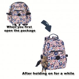 Women'S Large Capacity Laptop Backpack with Cute Rabbit Pendant - Nylon Travel Backpack, Multi-Pocket School, Work, Commute Backpack with Adjustable Strap, Backpack for Travel