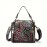[Floral Leather Crossbody] Vintage Floral Embossed Genuine Leather Women’s Crossbody Bag - Adjustable Strap, Lightweight, Zip Closure, Lined, Brown/Green, Intricate Red Rose & Green Leaf Design, Multiple Compartments, Urban Style Accessory | Embossed Leather Bag | Genuine