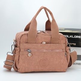 [Lightweight Messenger Bag] Lightweight Nylon Women's Messenger Bag | Durable, Adjustable Wide Shoulder Strap, Large Capacity, Multiple Pockets, Scratch-Resistant and Wear-Resistant Material