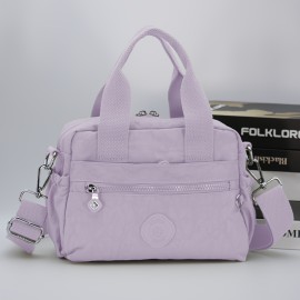 [Lightweight Messenger Bag] Lightweight Nylon Women's Messenger Bag | Durable, Adjustable Wide Shoulder Strap, Large Capacity, Multiple Pockets, Scratch-Resistant and Wear-Resistant Material