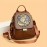 XY BAG Women's Fashion Backpack Ethnic Style Elegant Anti-Theft Lightweight Bag - Chic Pattern, Bohemian, Large Capacity, Adjustable Shoulder Straps, Tassel Detail, PU Material, Perfect for Travel and Daily Use