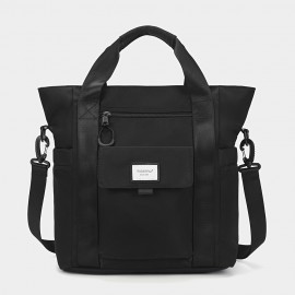 Women's Large Capacity Convertible Backpack - Stylish Multi-Compartment Travel Backpack with Detachable Crossbody/Handheld Bag, Adjustable Padded Shoulder Straps, Durable Polyester for Commuting, Work, School & Travel - White/Black (Hand Washable) - Versatile Everyday Backpack for Women