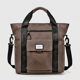 Women's Large Capacity Convertible Backpack - Stylish Multi-Compartment Travel Backpack with Detachable Crossbody/Handheld Bag, Adjustable Padded Shoulder Straps, Durable Polyester for Commuting, Work, School & Travel - White/Black (Hand Washable) - Versatile Everyday Backpack for Women