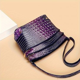 [Large Capacity] Crocodile Pattern Women's Bag | Versatile and Stylish | Large Capacity Crossbody Bag