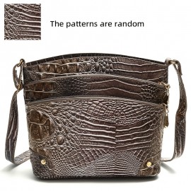 [Large Capacity] Crocodile Pattern Women's Bag | Versatile and Stylish | Large Capacity Crossbody Bag