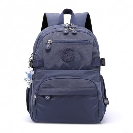 Women's Large Capacity Backpack - Heavy-Duty Nylon School Backpack with Multiple Zippered Compartments, Adjustable Padded Shoulder Straps & Laptop Sleeve, Lightweight Backpack for College, Travel, - Available in Navy Blue, Lake Blue, Burgundy, Black - Ideal Gift for Women,W - Stylish & Functional Everyday Backpack, Backpack For Women, Bags For Women, Travel Backpack, Back Pack For Womens, Backpacks For Women, Bagpack For Women, Backpack For Women Travel, Backpack For School,