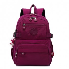 Women's Large Capacity Backpack - Heavy-Duty Nylon School Backpack with Multiple Zippered Compartments, Adjustable Padded Shoulder Straps & Laptop Sleeve, Lightweight Backpack for College, Travel, - Available in Navy Blue, Lake Blue, Burgundy, Black - Ideal Gift for Women,W - Stylish & Functional Everyday Backpack, Backpack For Women, Bags For Women, Travel Backpack, Back Pack For Womens, Backpacks For Women, Bagpack For Women, Backpack For Women Travel, Backpack For School,